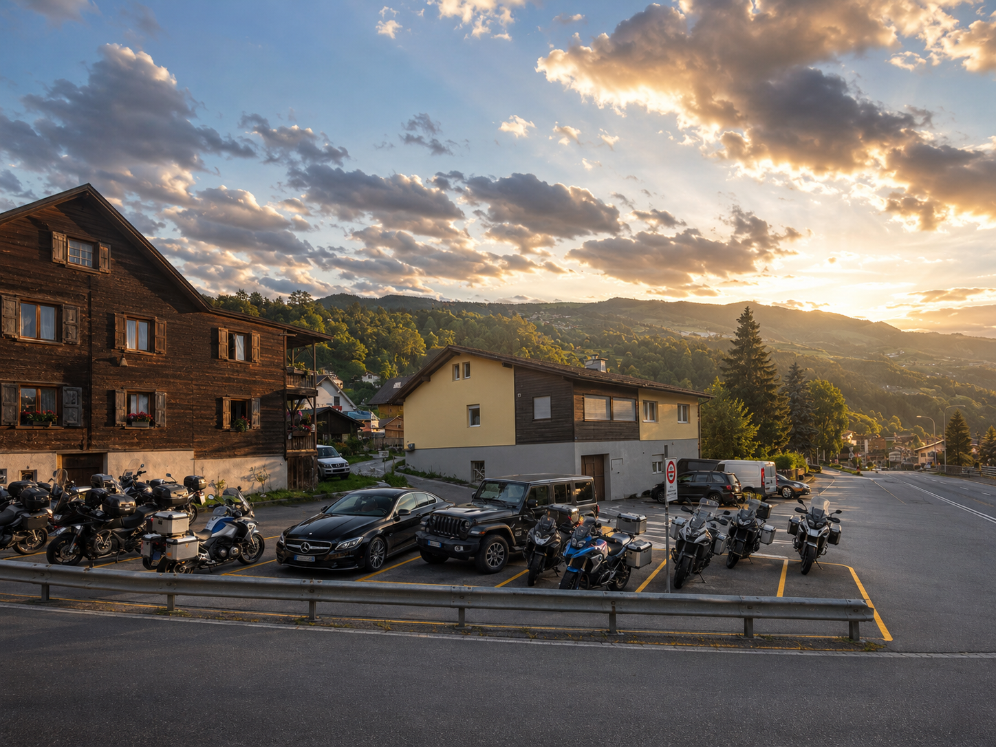 Parking at Alpine Hotel Reich business location